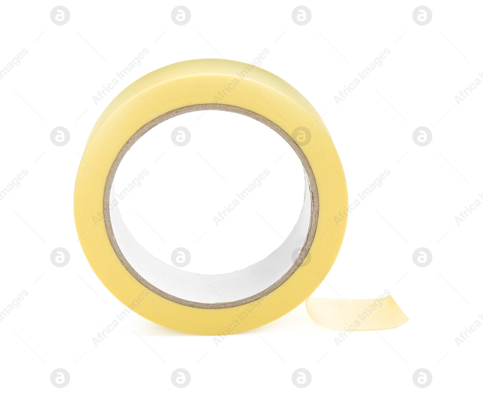 Photo of Roll of masking tape isolated on white