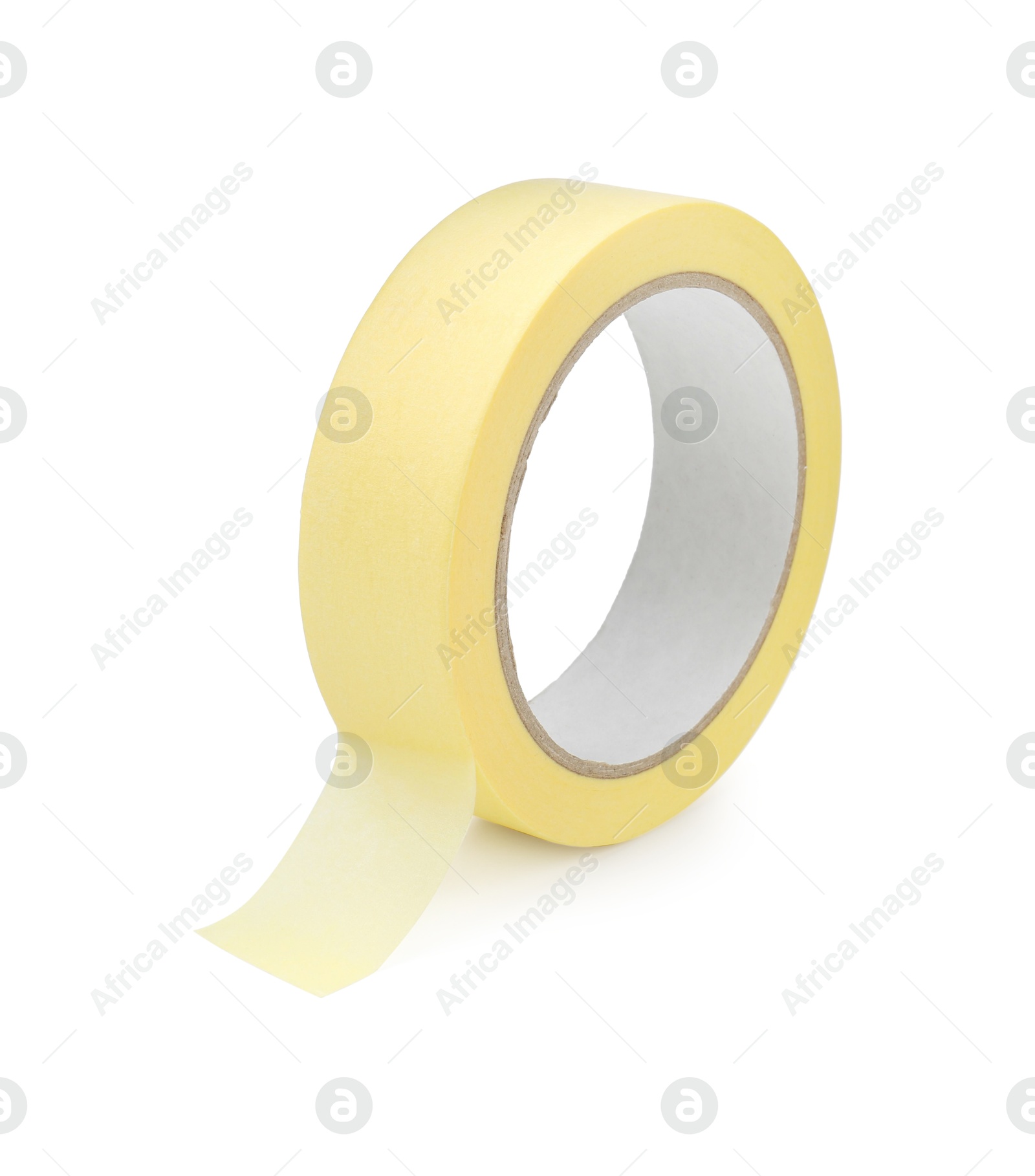 Photo of Roll of masking tape isolated on white