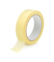 Roll of masking tape isolated on white