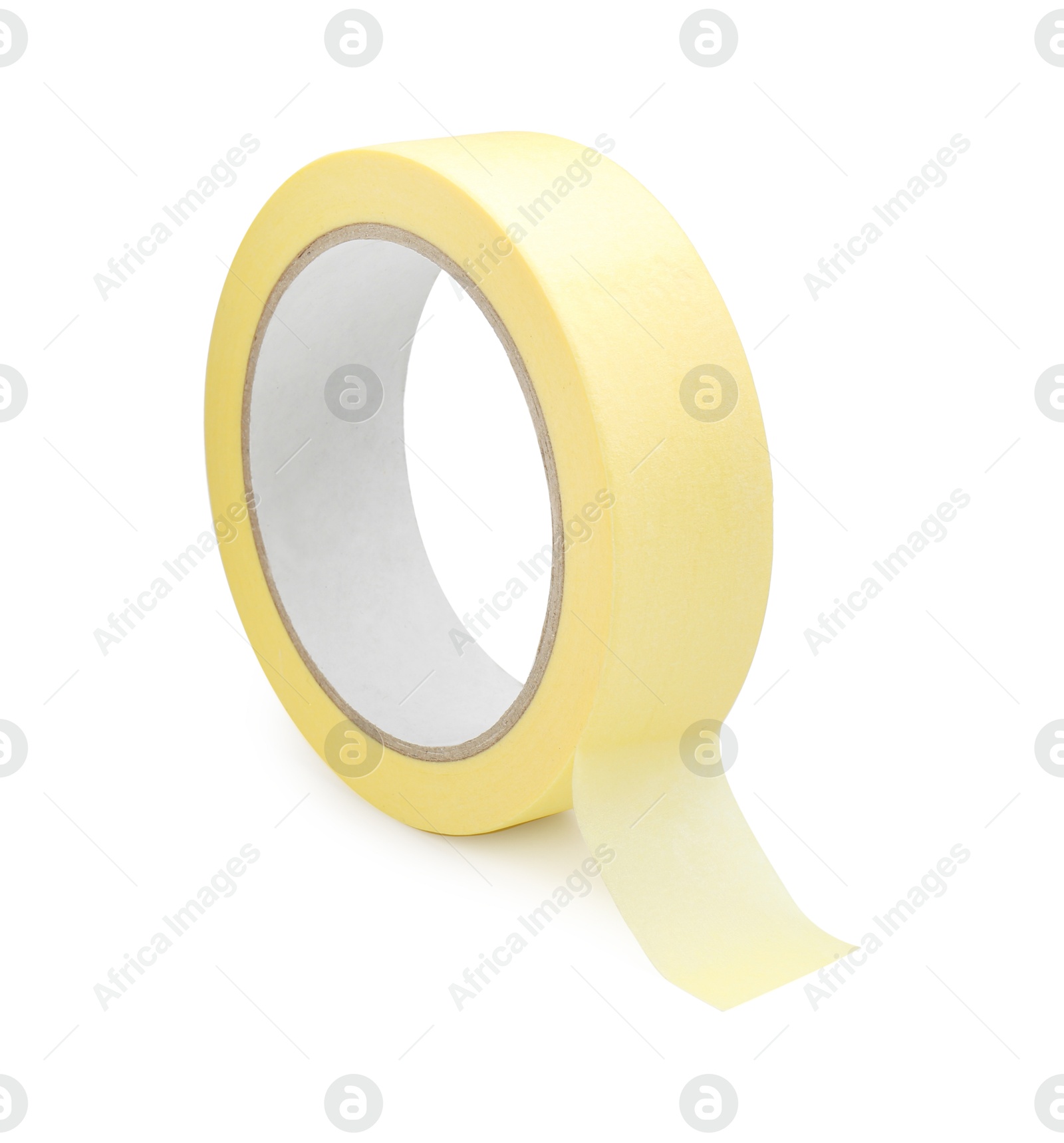 Photo of Roll of masking tape isolated on white