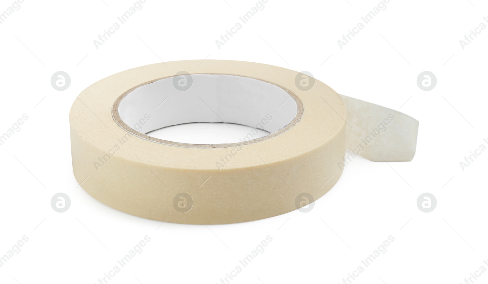 Photo of Roll of masking tape isolated on white