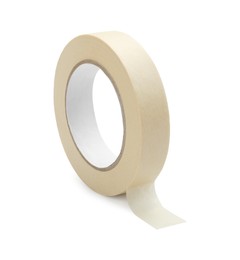 Photo of Roll of masking tape isolated on white