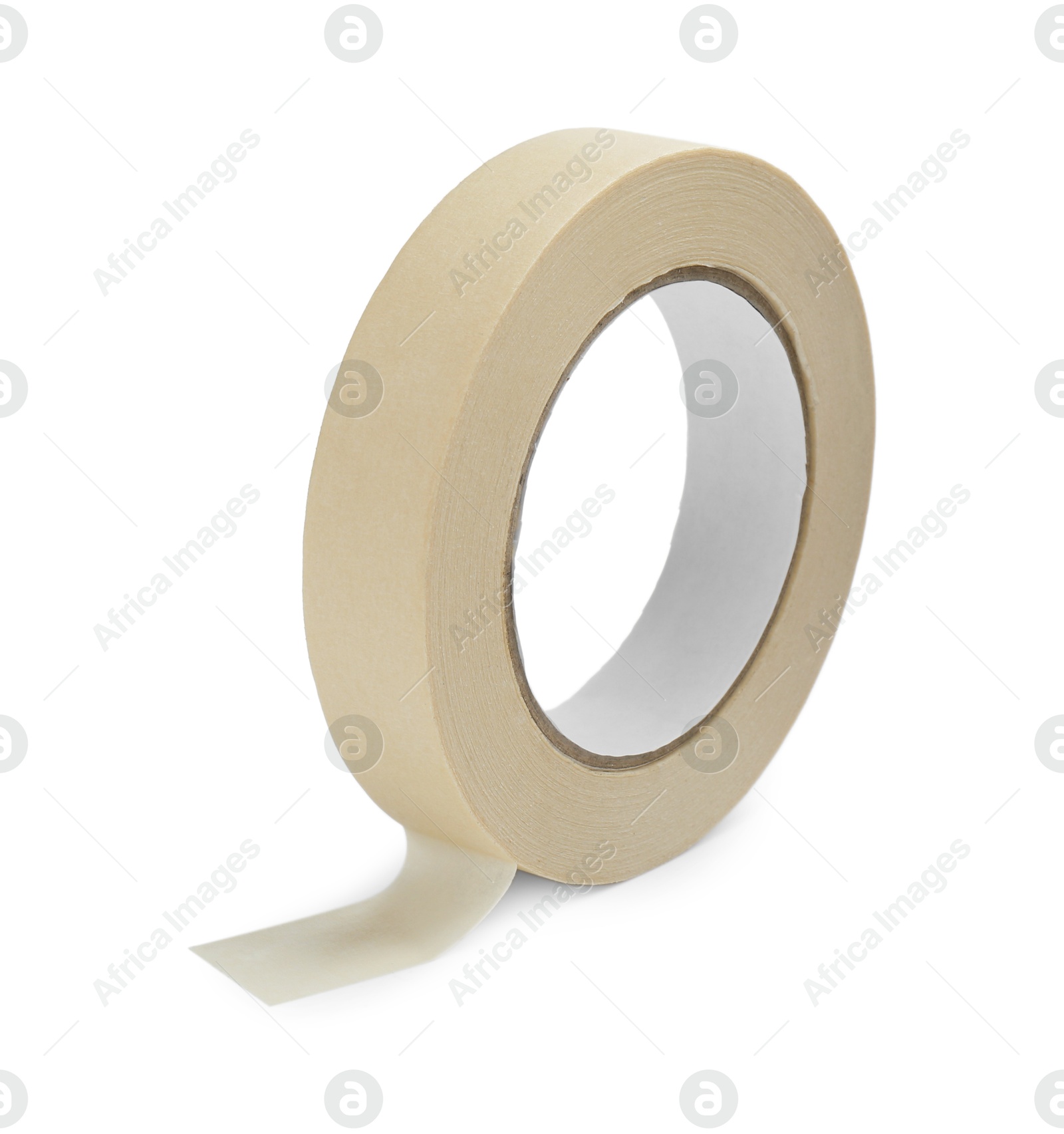 Photo of Roll of masking tape isolated on white