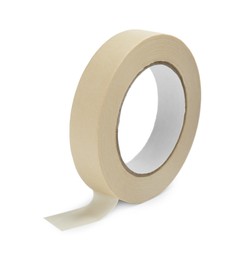 Roll of masking tape isolated on white