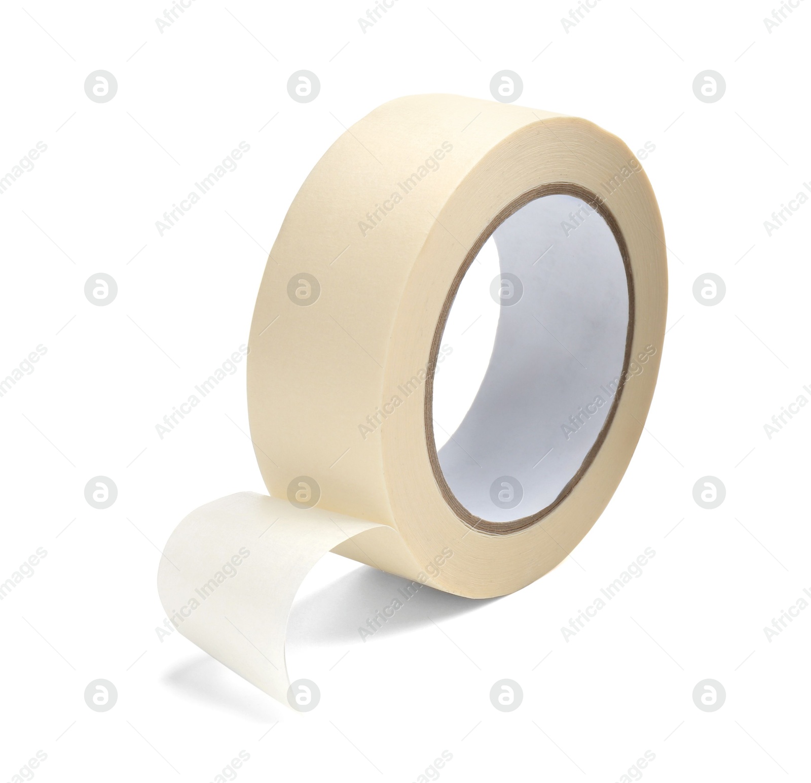 Photo of Roll of masking tape isolated on white