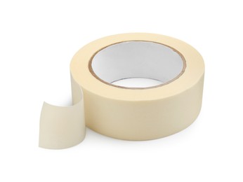 Roll of masking tape isolated on white