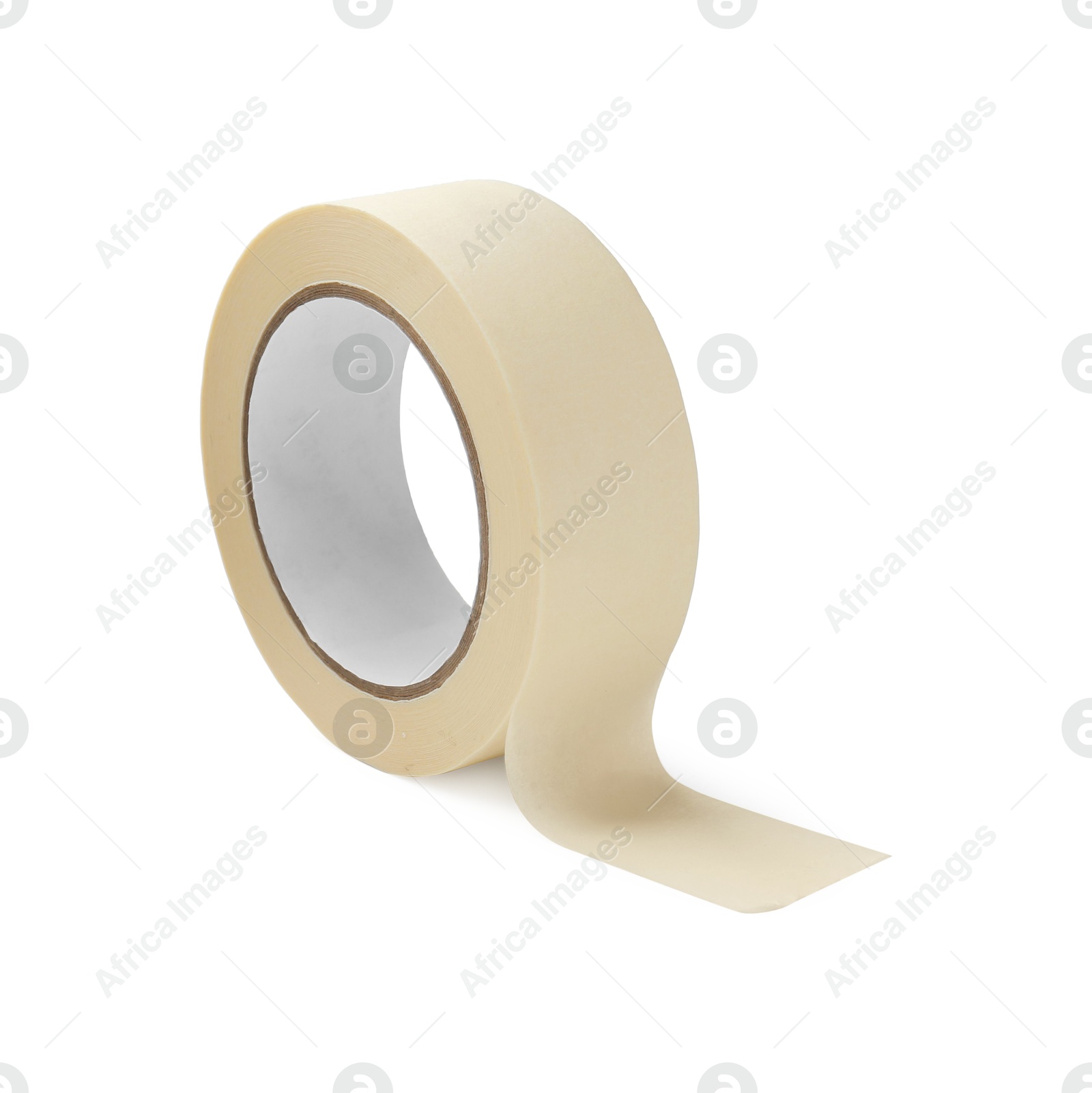 Photo of Roll of masking tape isolated on white