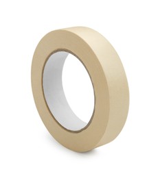 Photo of Roll of masking tape isolated on white