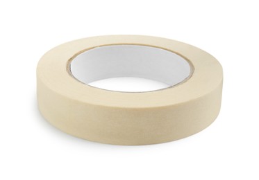 Roll of masking tape isolated on white