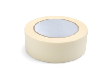 Roll of masking tape isolated on white