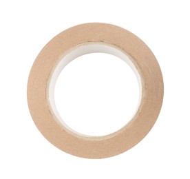 Photo of Roll of masking tape isolated on white, top view