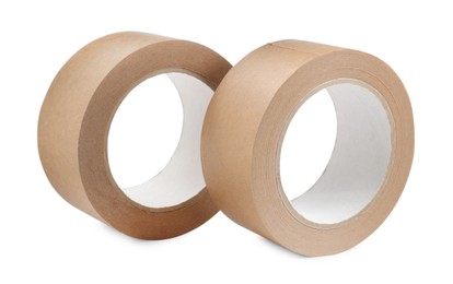 Rolls of masking tapes isolated on white