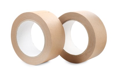 Rolls of masking tapes isolated on white