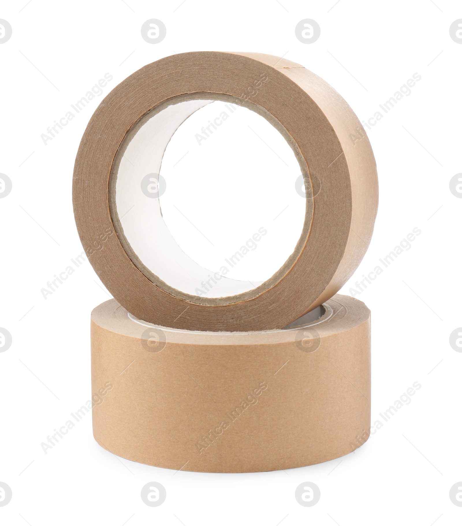 Photo of Rolls of masking tapes isolated on white