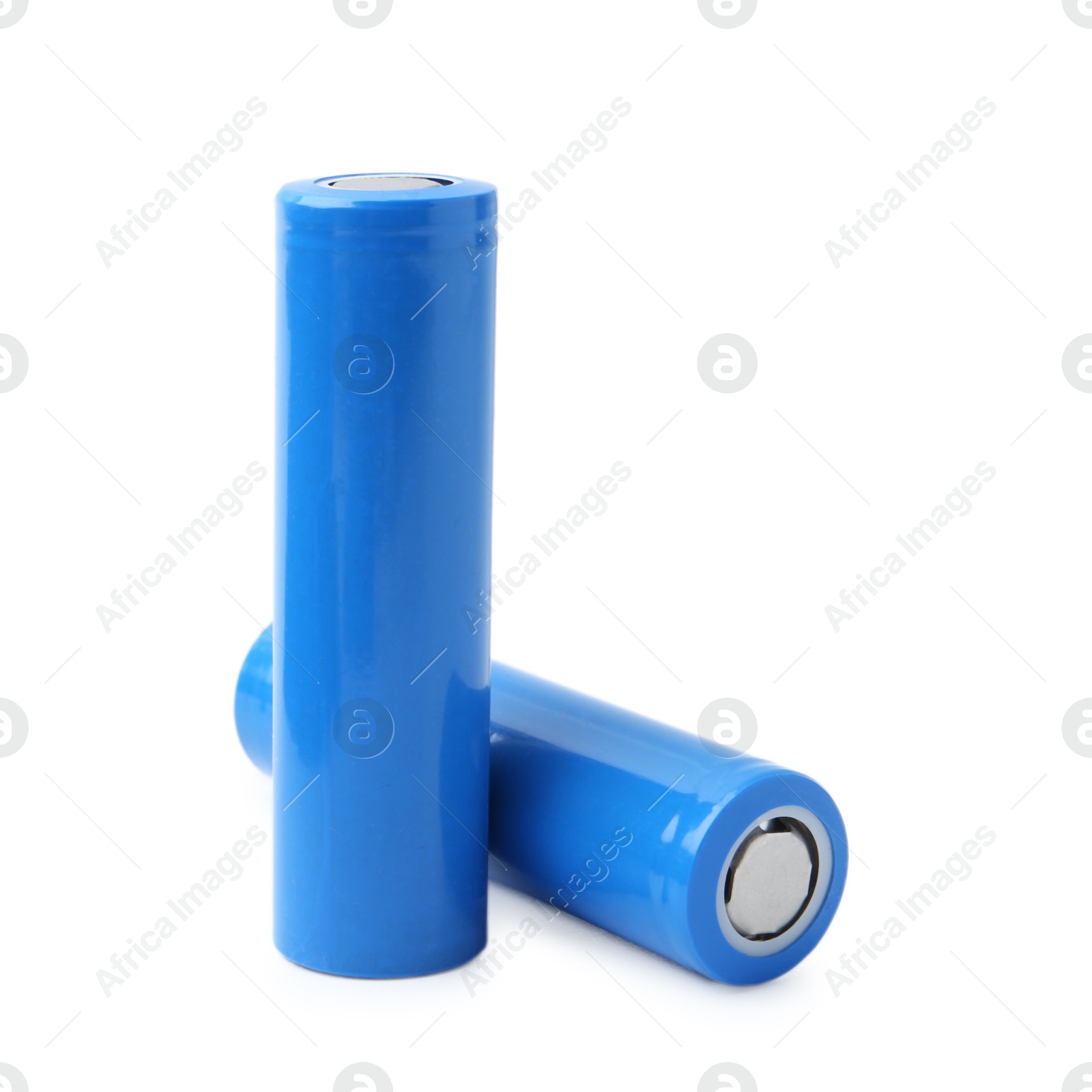 Photo of Two AA cell batteries isolated on white