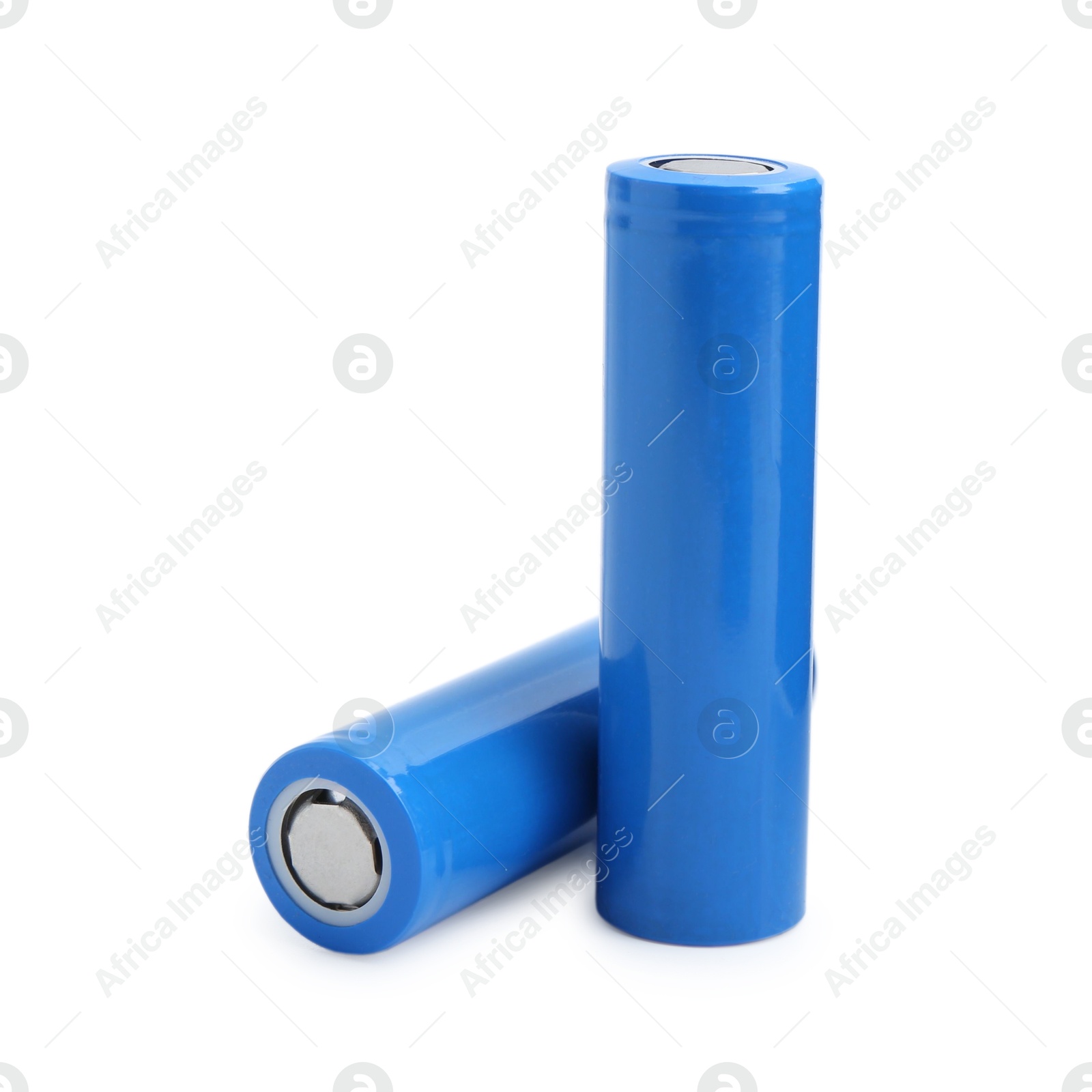 Photo of Two AA cell batteries isolated on white