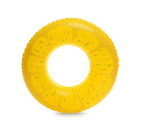 Photo of One bright inflatable ring isolated on white