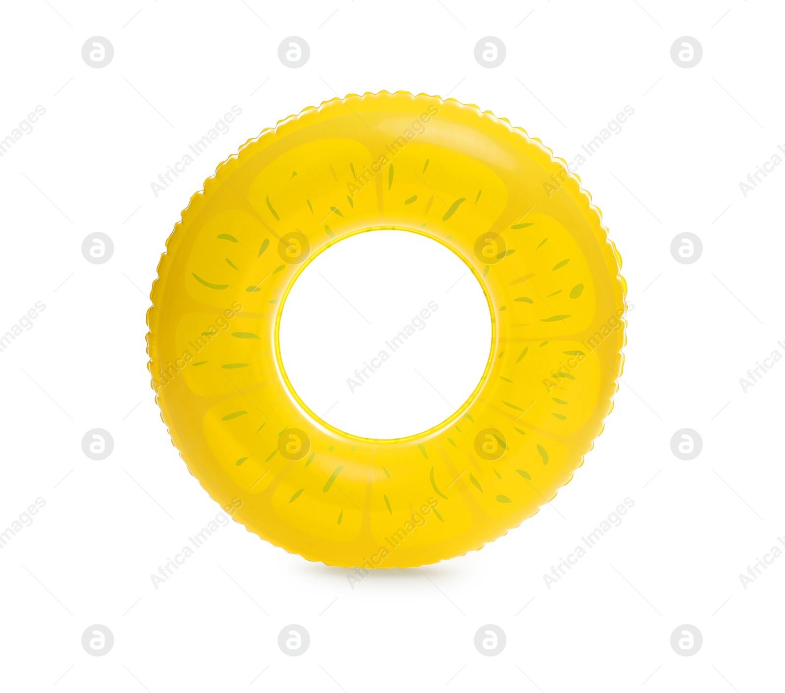 Photo of One bright inflatable ring isolated on white