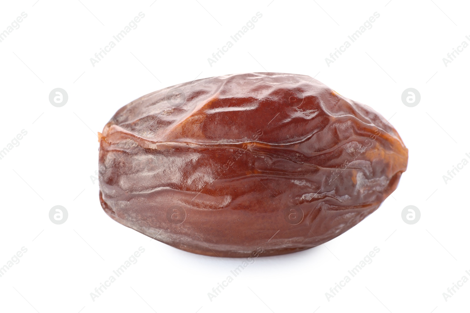 Photo of One tasty dried date isolated on white