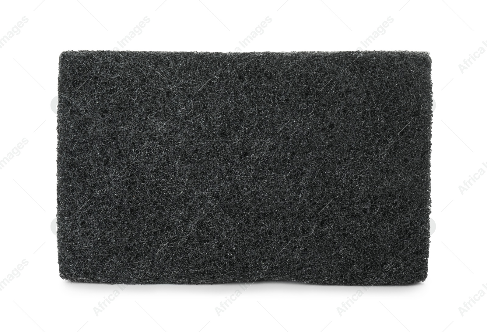 Photo of One soft sponge isolated on white. Cleaning supply