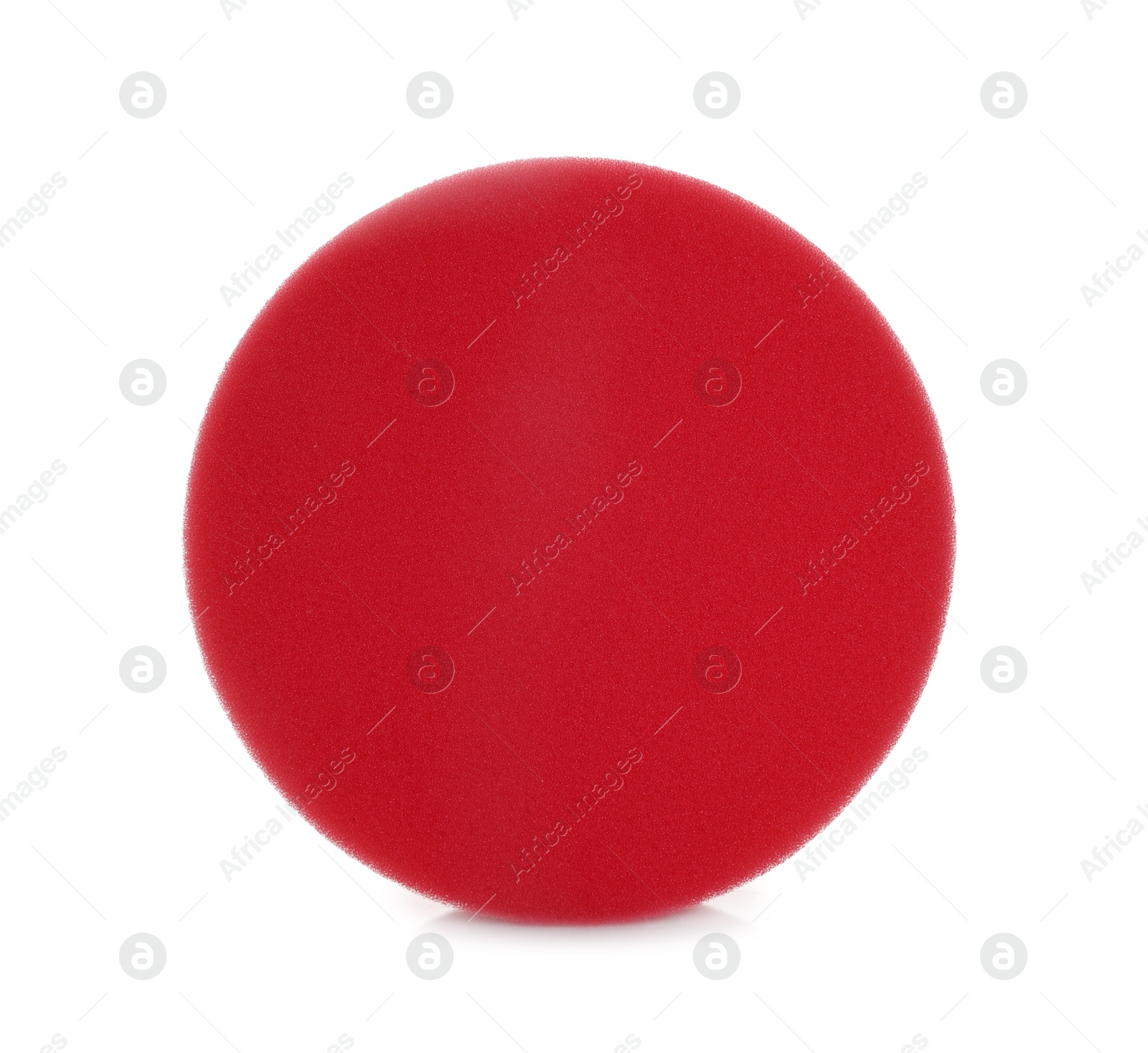 Photo of One orbital polisher pad isolated on white