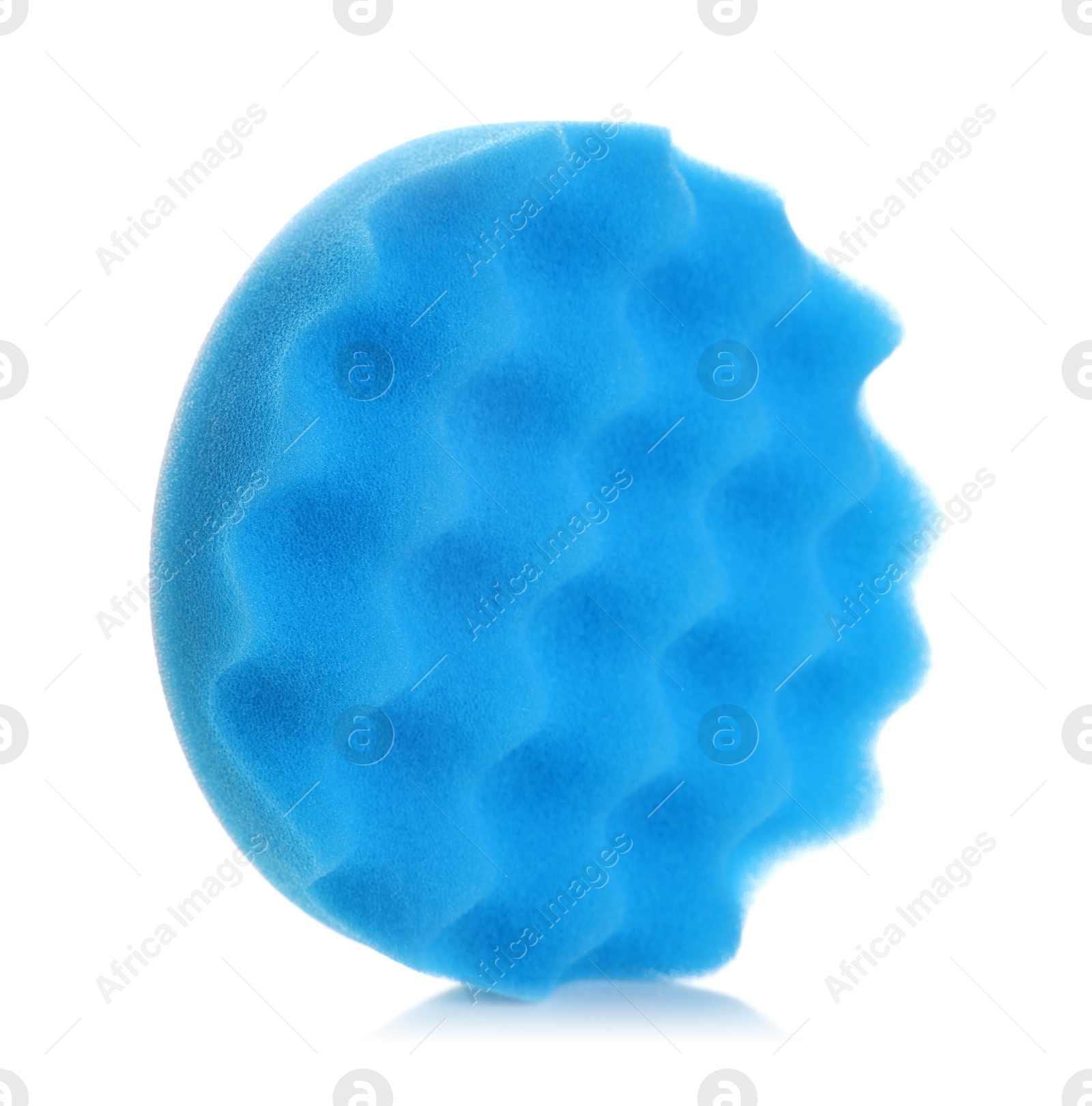 Photo of One orbital polisher pad isolated on white