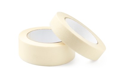 Rolls of masking tape isolated on white