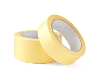 Rolls of masking tape isolated on white