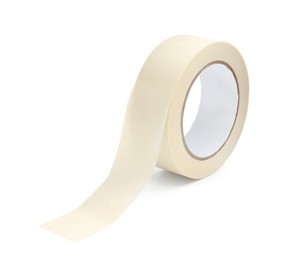 Photo of Roll of masking tape isolated on white