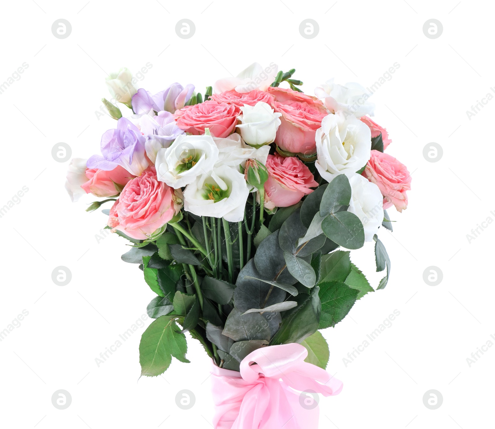 Photo of Wedding bouquet of beautiful flowers isolated on white