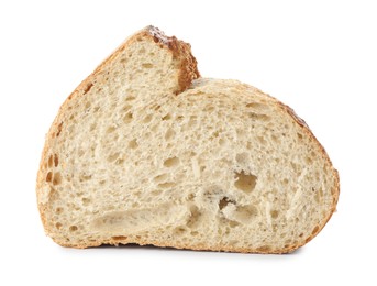 Photo of Piece of fresh bread isolated on white