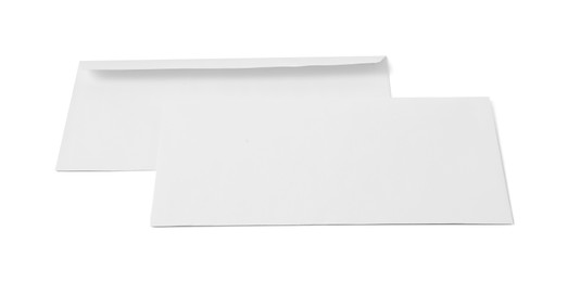 Photo of Envelopes isolated on white. Mockup for design