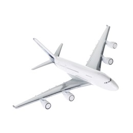 Photo of Plane model in air on white background