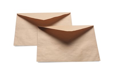 Photo of Envelopes isolated on white. Mockup for design