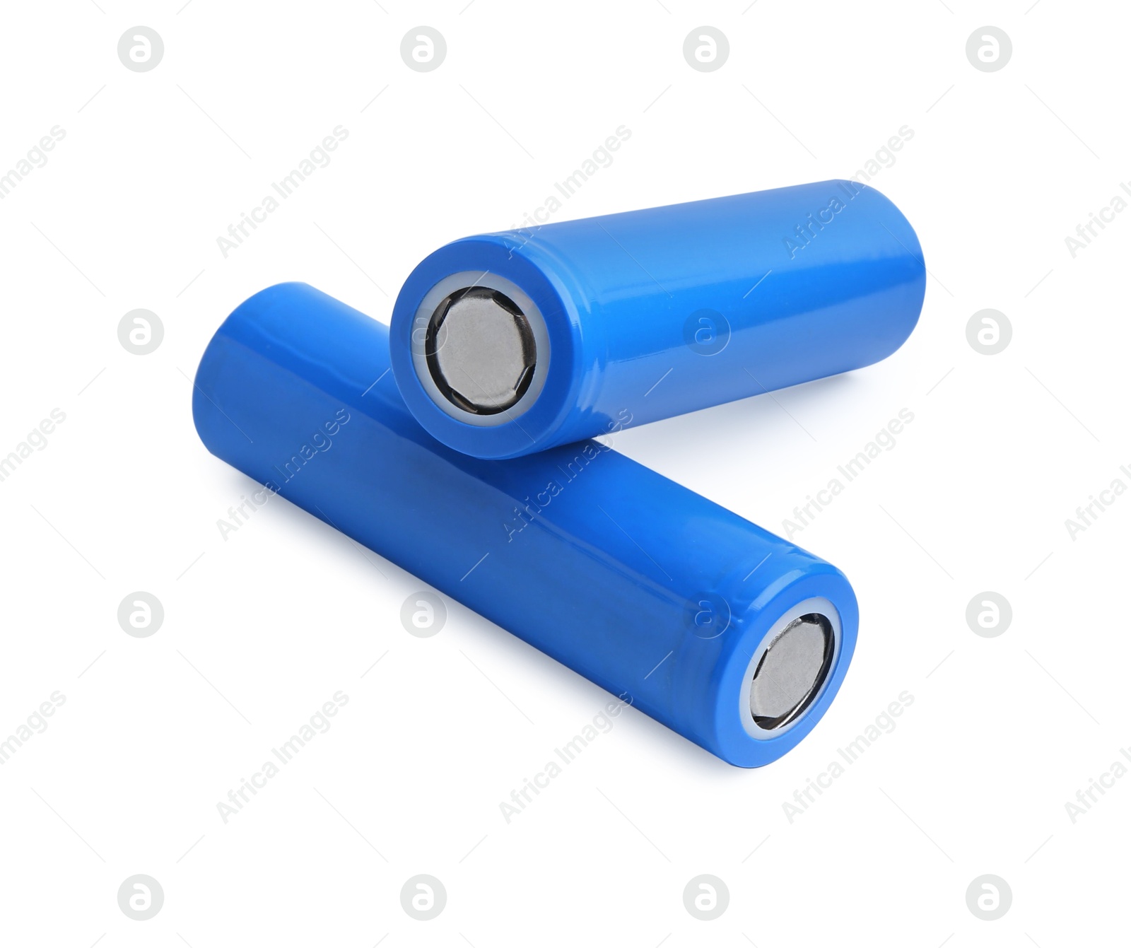 Photo of Two AA cell batteries isolated on white