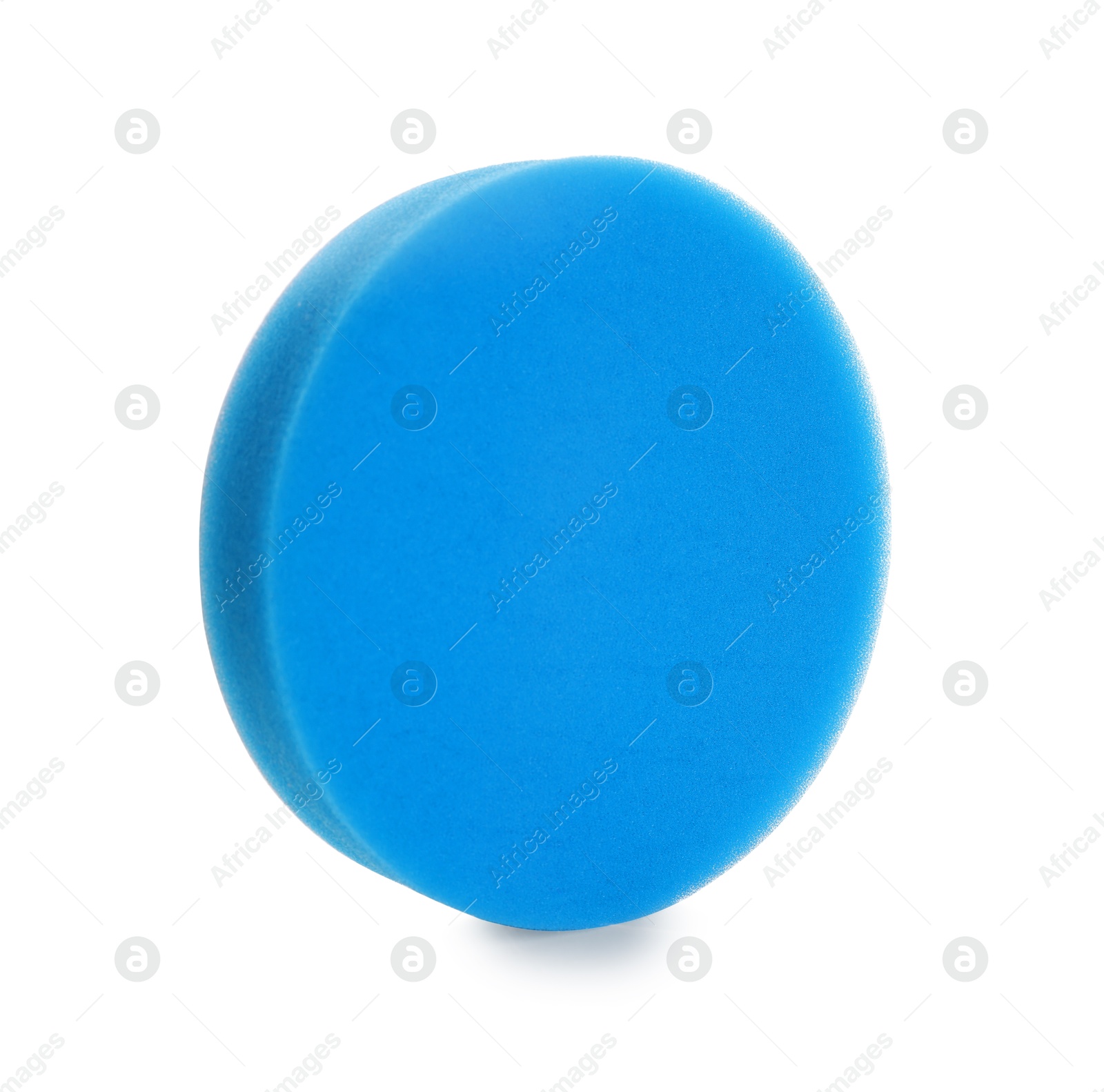 Photo of One orbital polisher pad isolated on white