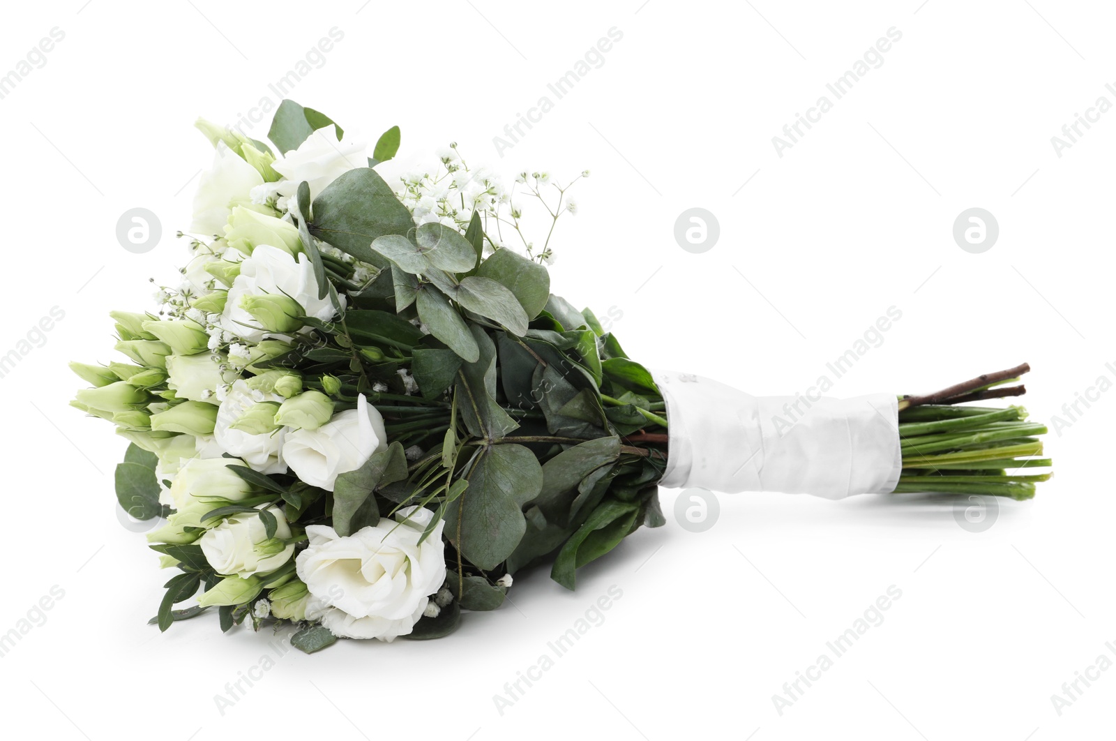 Photo of Wedding bouquet of beautiful flowers isolated on white