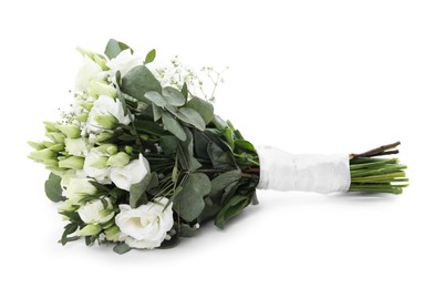 Photo of Wedding bouquet of beautiful flowers isolated on white