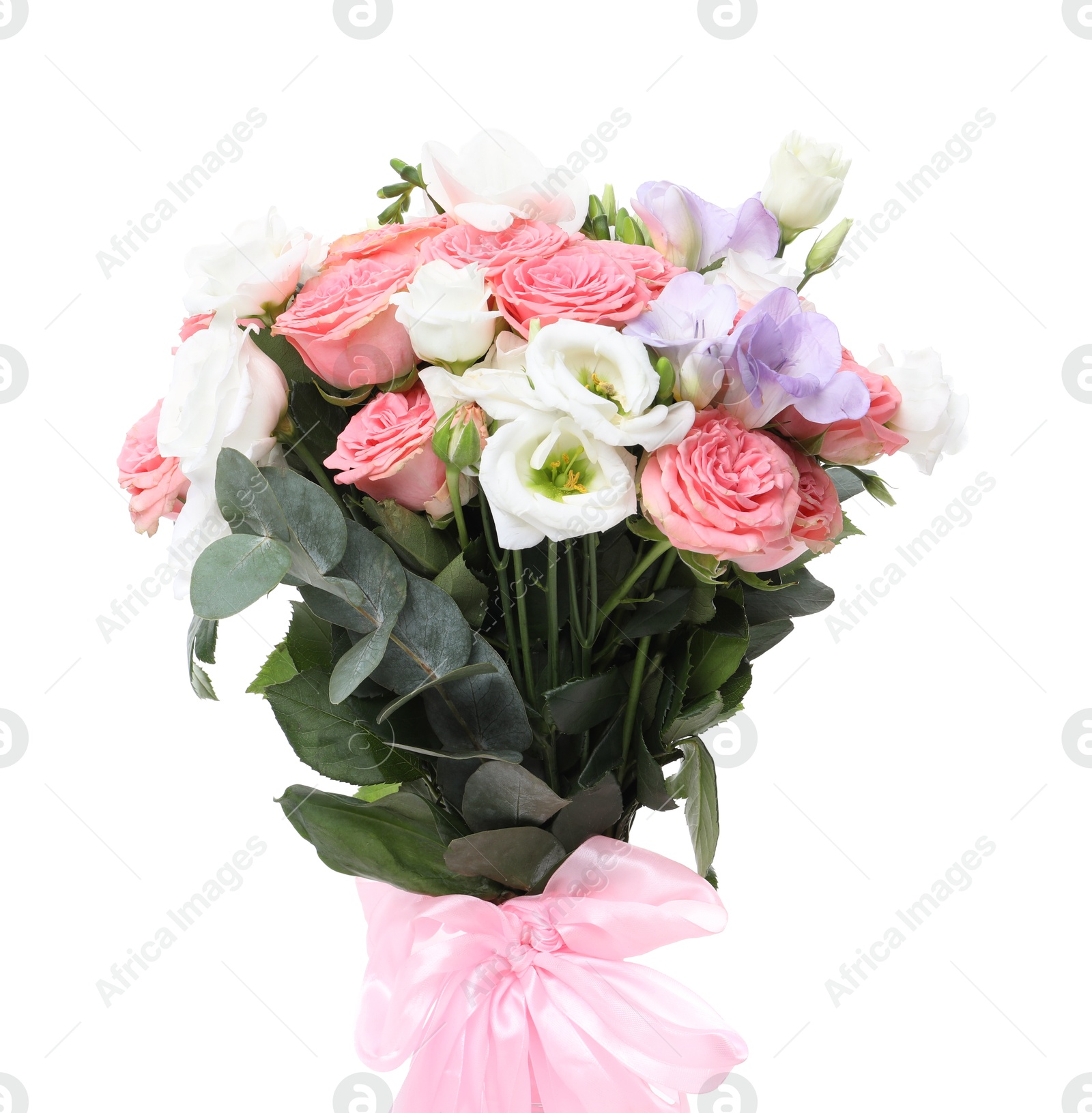 Photo of Wedding bouquet of beautiful flowers isolated on white