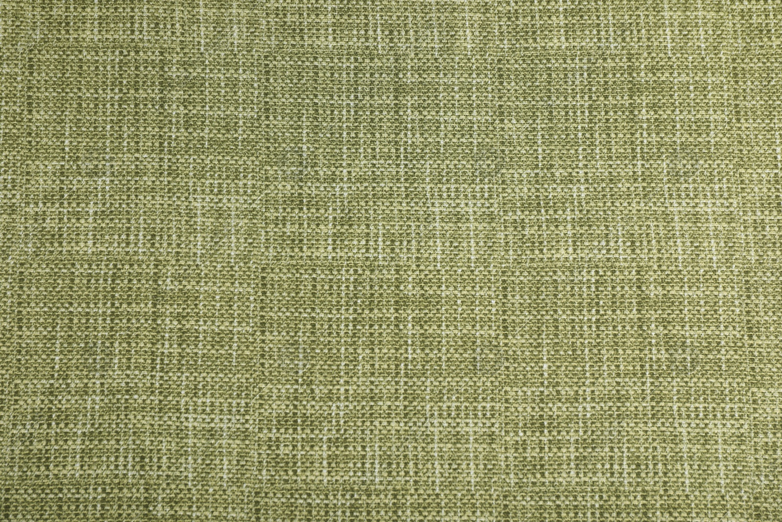 Photo of Texture of green tablecloth as background, top view