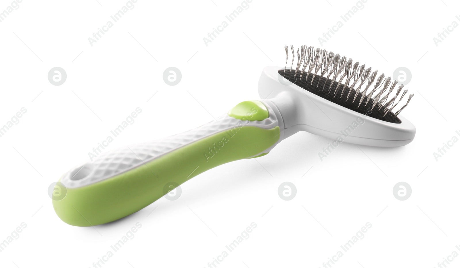 Photo of One brush for pet isolated on white