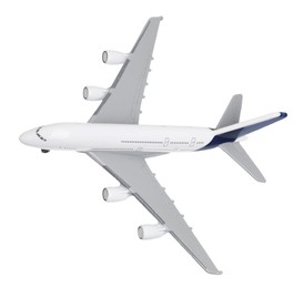 Photo of Plane model in air on white background