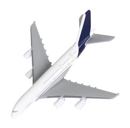 Photo of Plane model in air on white background