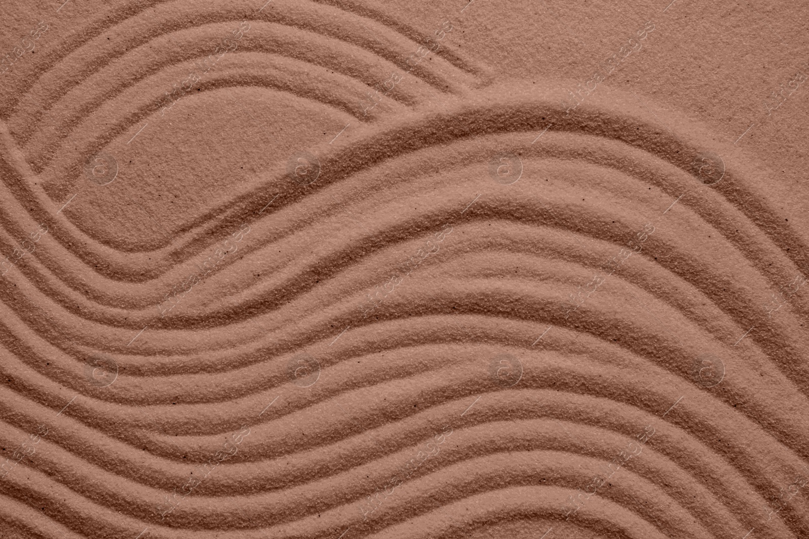 Image of Brown sand with pattern. Mocha mousse - color of 2025 year