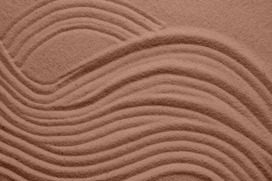 Image of Brown sand with pattern. Mocha mousse - color of 2025 year