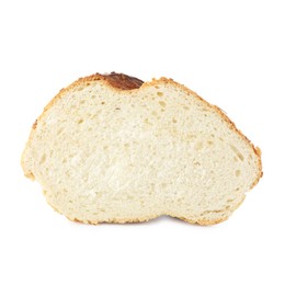 Photo of Piece of fresh bread isolated on white