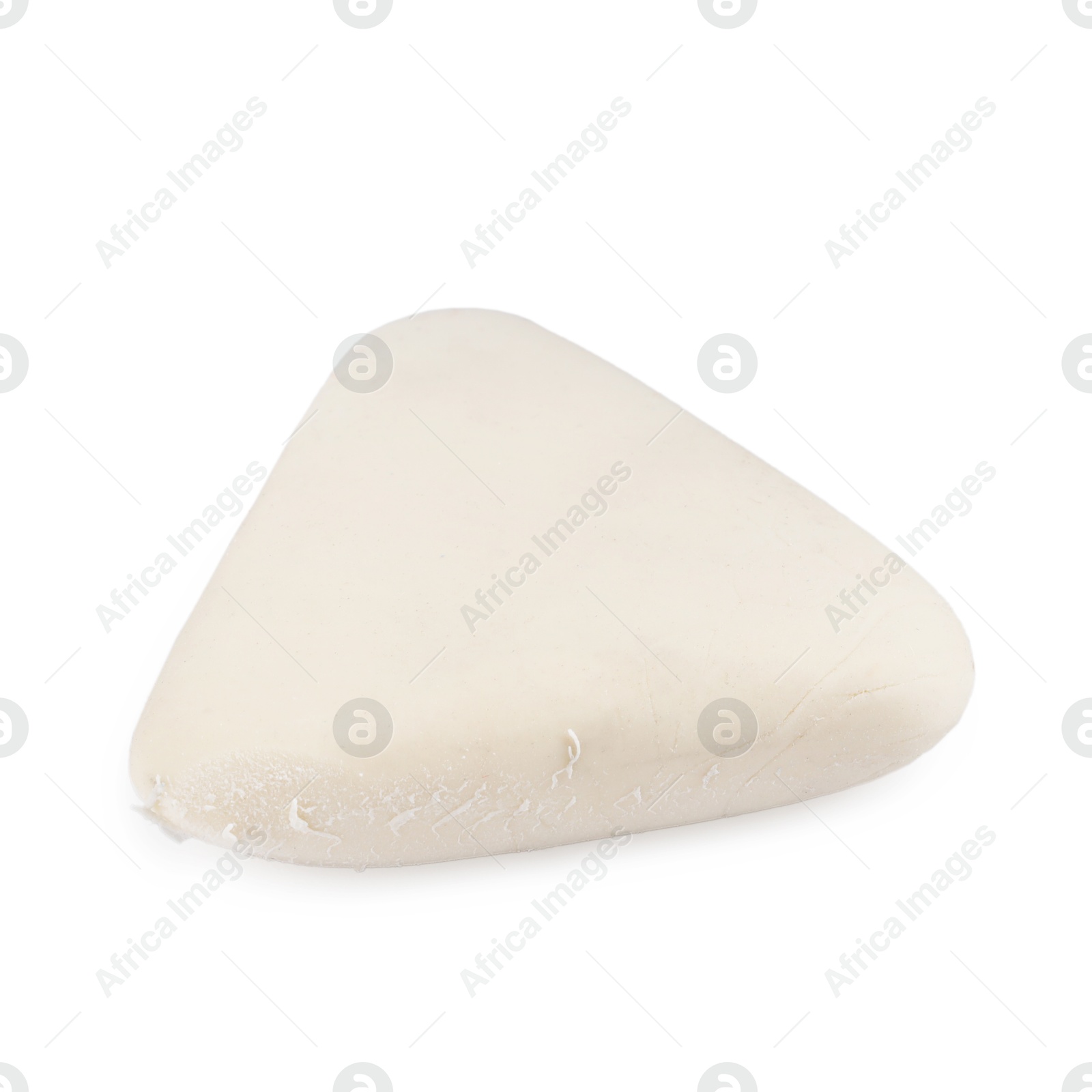 Photo of One eraser isolated on white. School supply