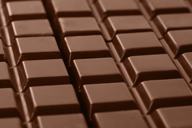 Image of Chocolate bars, closeup. Mocha mousse - color of 2025 year