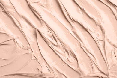 Image of Liquid foundation in shade of mocha mousse, top view. Color of 2025 year