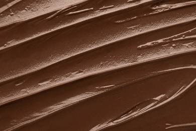 Image of Mocha mousse as background, top view. Color of 2025 year